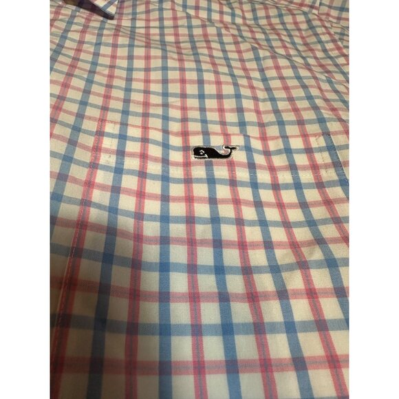Vineyard Vines Slim Fit Tucker Shirt XXL 100% Cotton Multicolor Checkered Mens - Picture 8 of 9